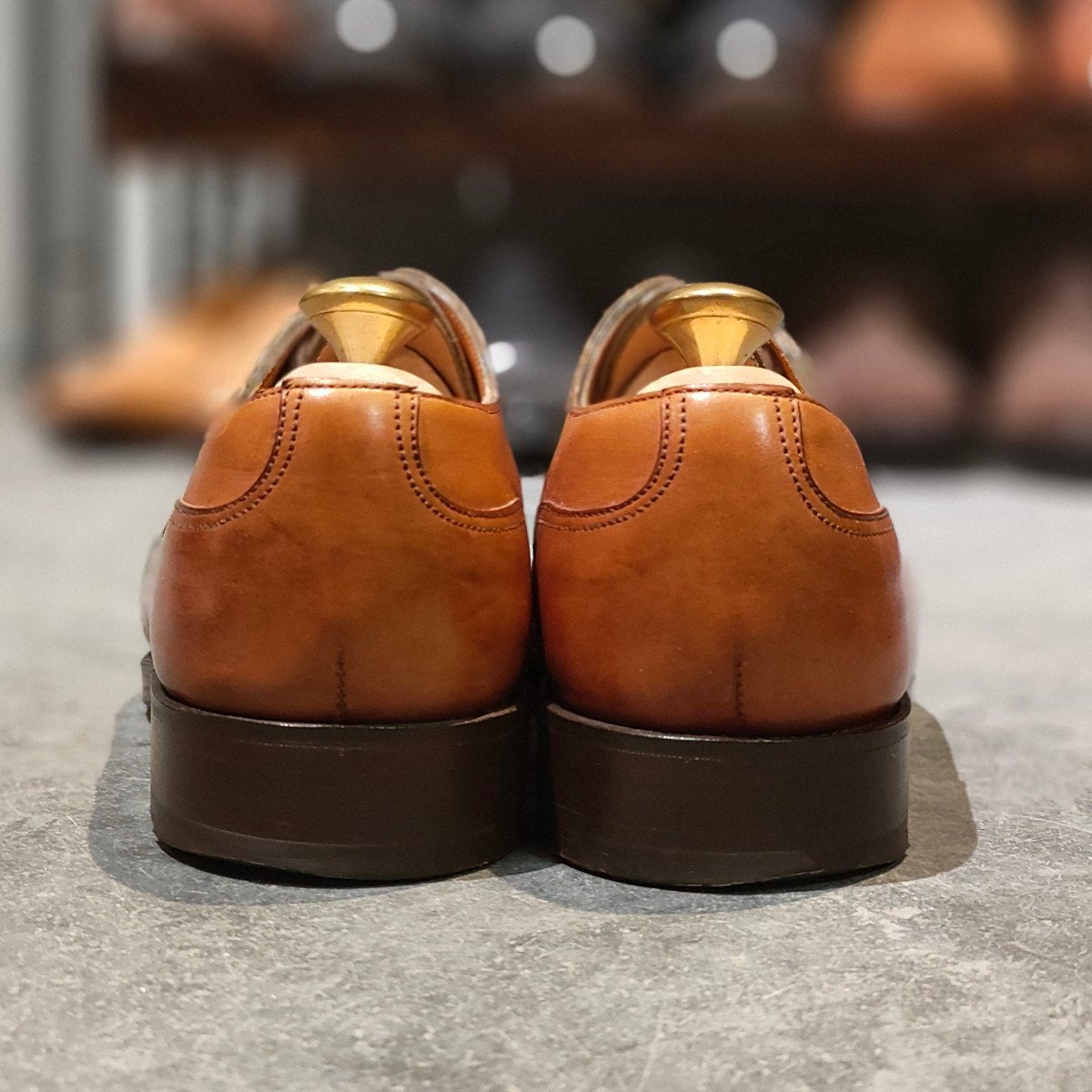 【EDWARD GREEN】エドワードグリーン ドーバー Uチップ カーフ チェスナット サイズ UK5.5E 32ラスト定価￥308,000-