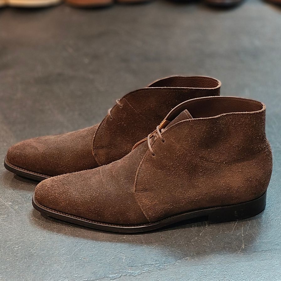 JOHN LOBB】ジョンロブ ロムゼイ チャッカブーツ スエード ブラウン UK7E 8000ラスト ROMSEY – LASTLAB