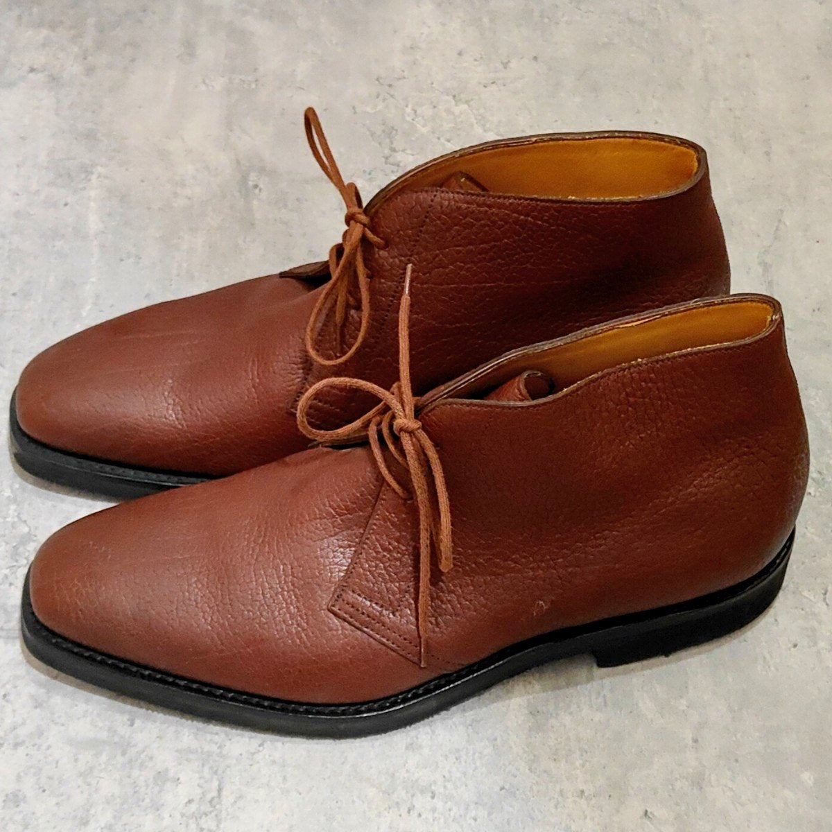 試着程度【JOHN LOBB】ジョンロブ ジオーノ チャッカブーツ バッファローレザー ブラウン サイズ UK8.5E 8896ラスト