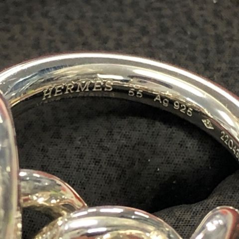 エルメス リング クロワゼット AG925 シルバー メンズ サイズ55 HERMES