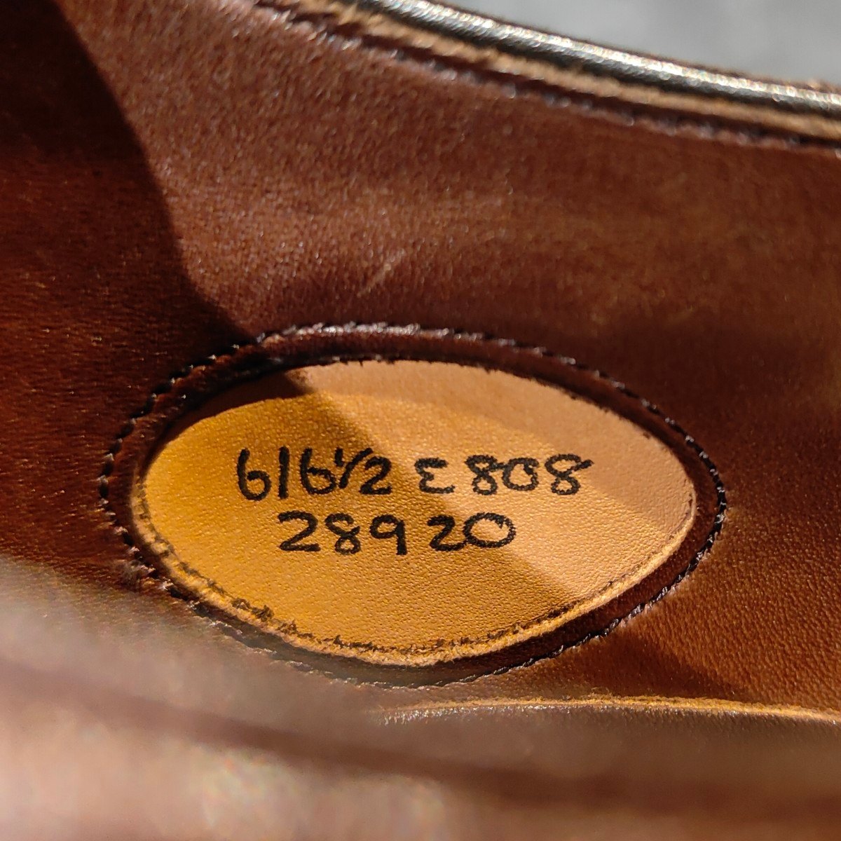 美品【EDWARD GREEN】エドワードグリーン アスキス セミブローグ カーフ ダークオークアンティーク サイズ UK6E 808ラスト
