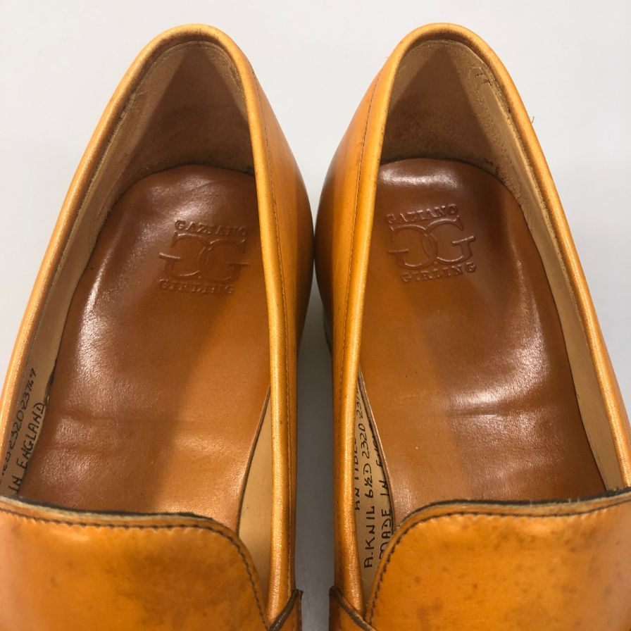 【GAZIANO＆GIRLING】ガジアーノ&ガーリング レザーシューズ ローファー アンティベス メンズ サイズUK6.5 D ANTIBES