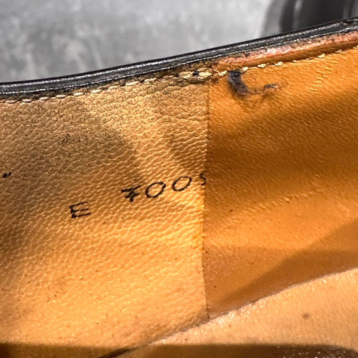 【TANINO CRISCI】タニノクリスチー 131526 パンチドキャップトゥ 編み込みカーフコンビ ブラック サイズUK6.5