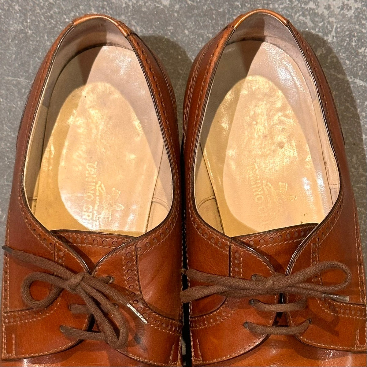 TANINO CRISCI】タニノクリスチー キャップトゥダービー カーフ
