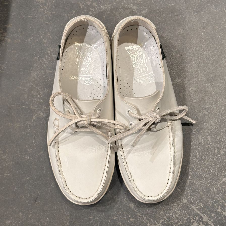 PARABOOT】パラブーツ デッキシューズ カーフ ホワイト（白） サイズ
