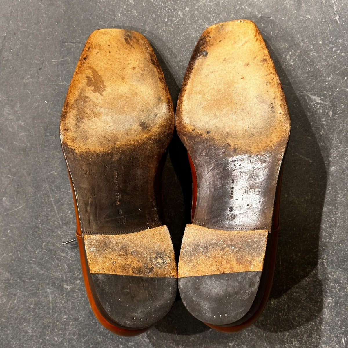 【BONORA】ボノーラ プレーントゥ 2アイレット 旧ボノーラ製 カーフ ブラウン サイズUK8E