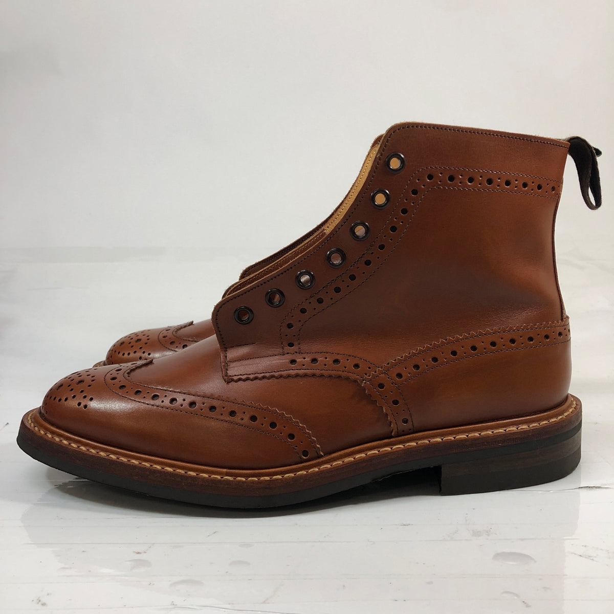 【オンライン限定】【Tricker's】トリッカーズ M2508 ウィングチップ カントリーブーツ メンズ サイズ 8 ブラウン