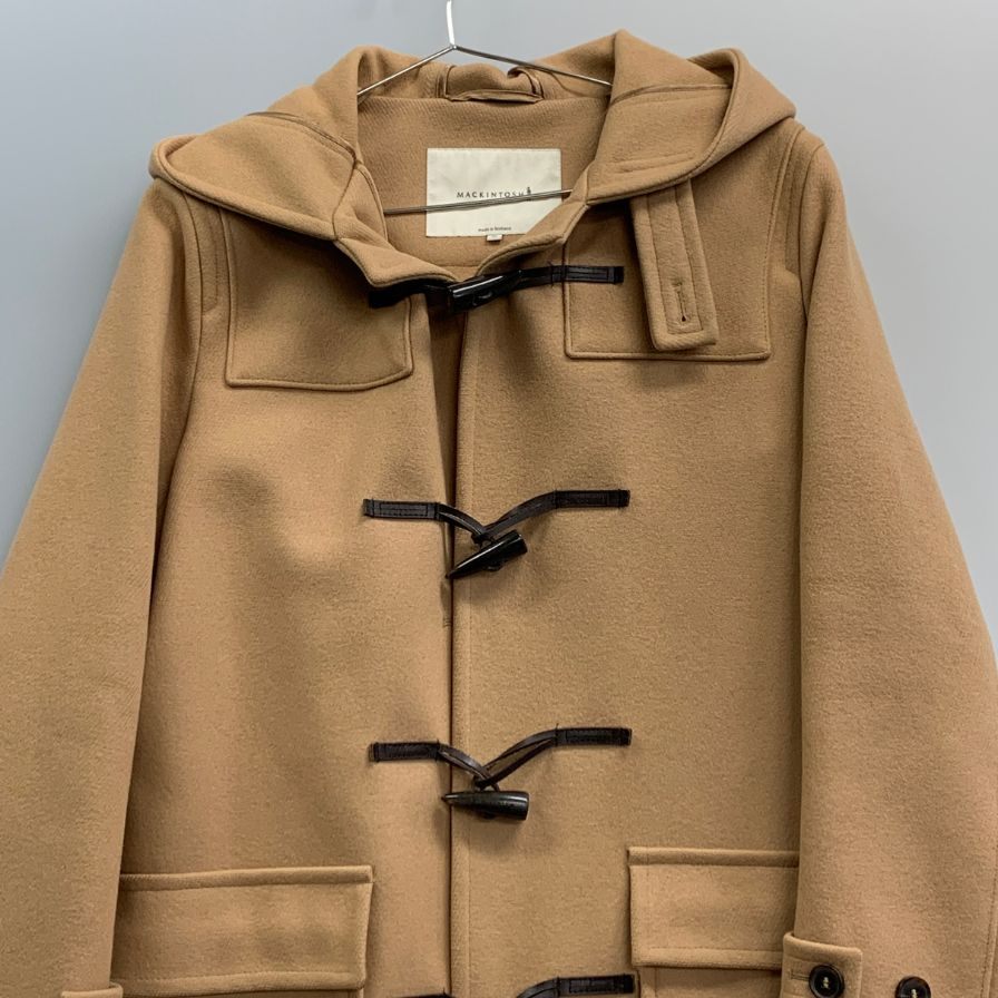 【MACKINTOSH】マッキントッシュ ダッフルコート 2L-3H ウール ベージュ メンズ  サイズ36  MACKINTOSH