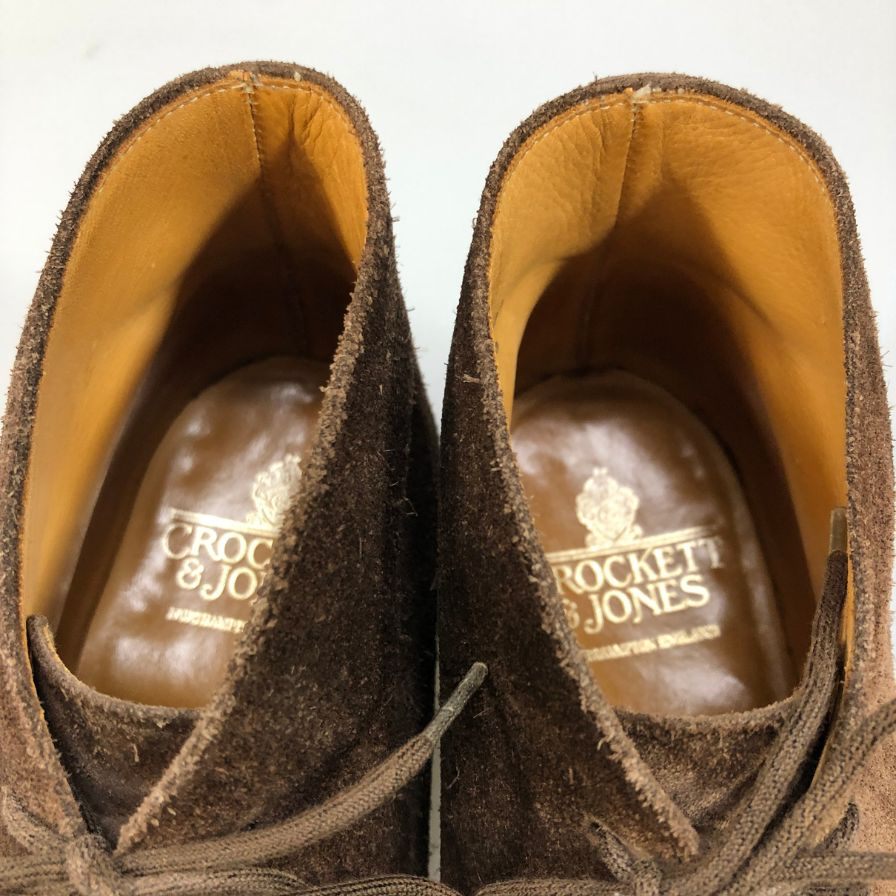 【Crockett & Jones】クロケット＆ジョーンズ  ブーツ スエード ブラウン（茶系） サイズ 6 ラスト