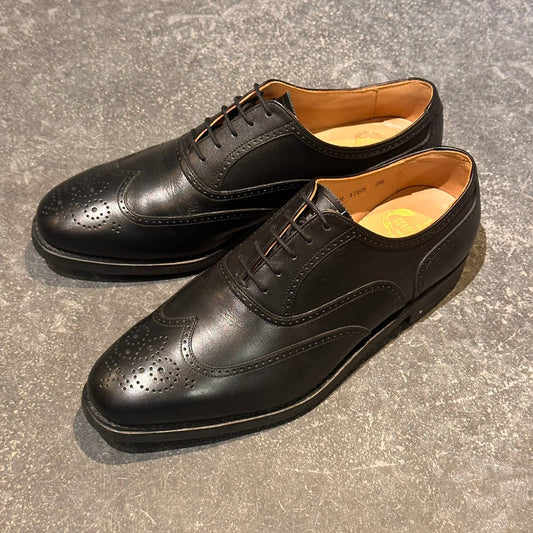 美品【SCOTCH GRAIN】スコッチグレイン 1765 ウイングチップ カーフ ブラック サイズ26EEE