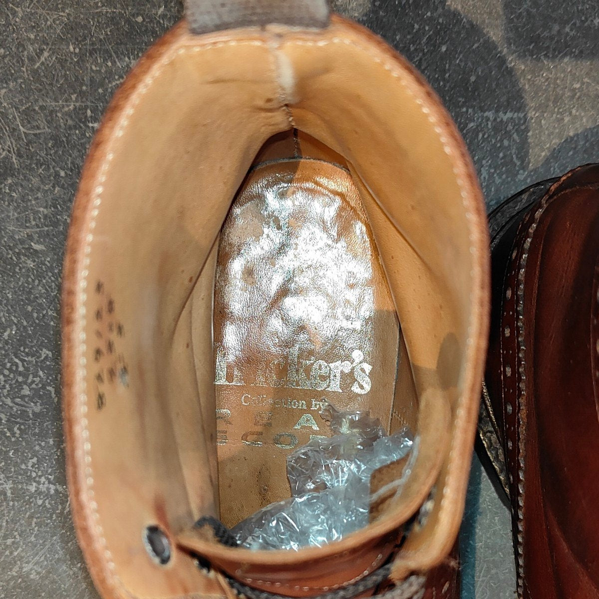 【Tricker`s】トリッカーズ M2508 カントリーブーツ ウイングチップ カーフ ブラウン サイズUK7.5 4497Sラスト