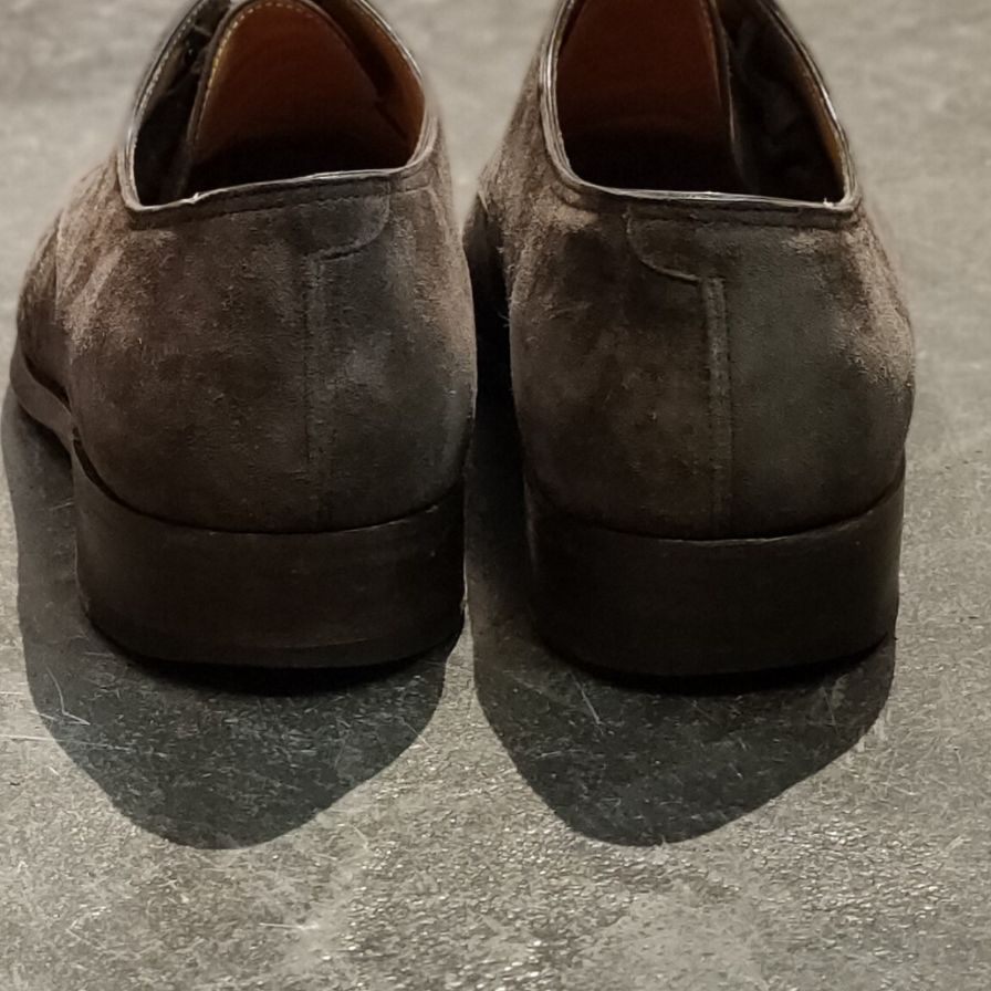 【JOHN LOBB】ジョンロブ 5アイレット ダービー スエード グレー サイズ UK7E 7000ラスト Jスタンプ有