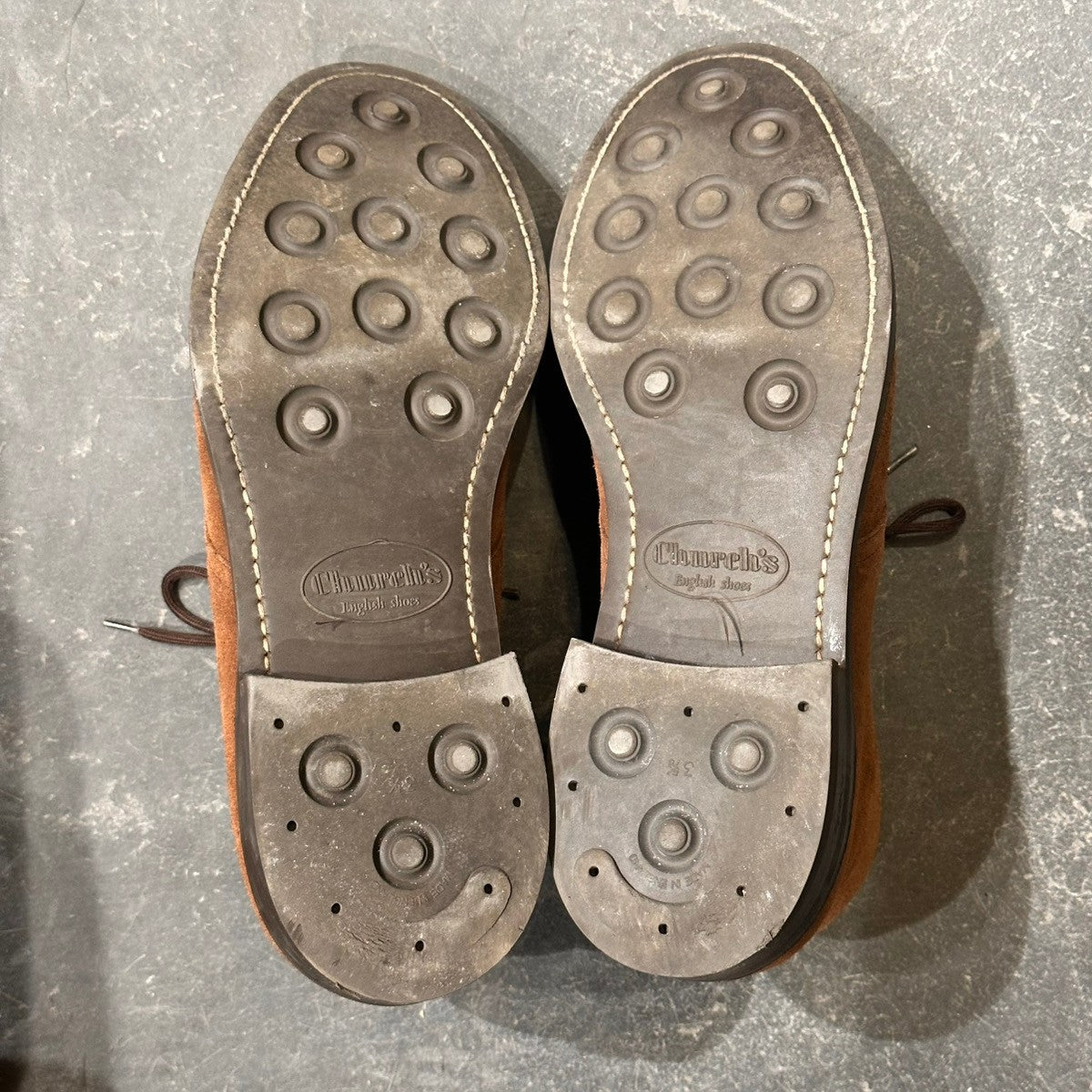 Church's】チャーチ ライダー3 4都市 スエード ブラウン サイズUK85F