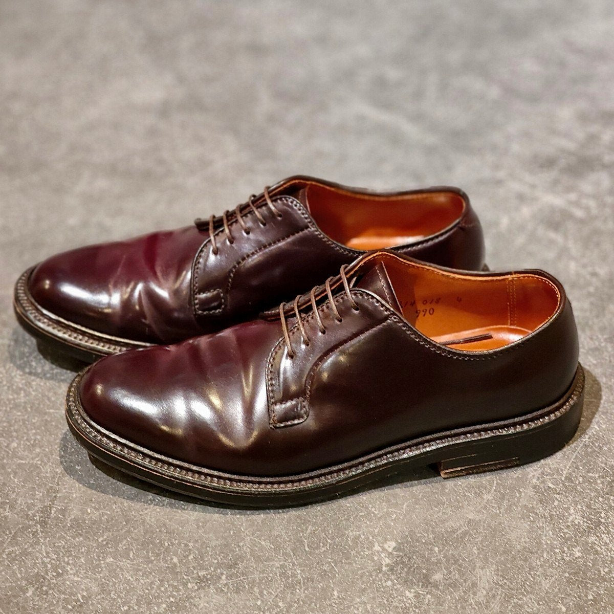 極美品【ALDEN】オールデン 990 プレーントゥ コードバン ダーク