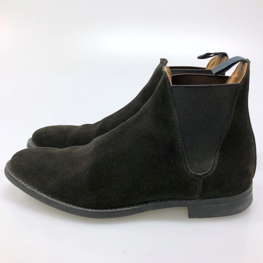 【Crockett&Jones】クロケット＆ジョーンズ  スエードシューズ スエード ブラック（黒） サイズ 7.5 ラスト