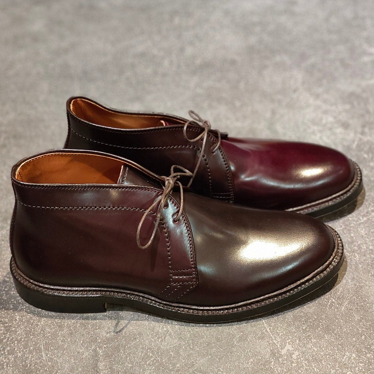 新品未使用【ALDEN】オールデン チャッカブーツ 1339 コードバン ダークバーガンディ サイズUS8E バリーラスト 参考定価￥225,500-