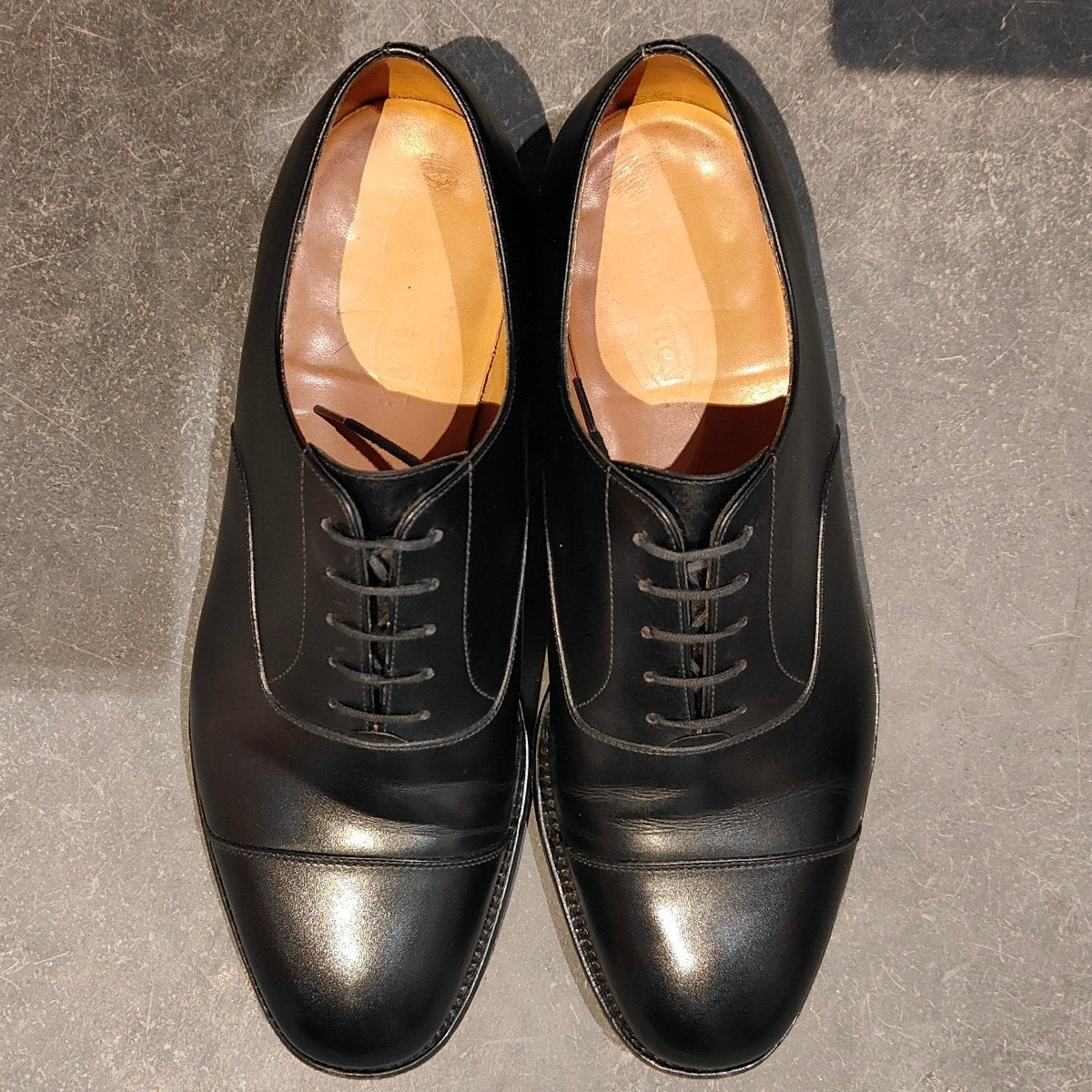 極美品【J.M.WESTON】ジェイエムウエストン 300 ストレートチップ カーフ ブラック UK7.5E 11ラスト 参考定価￥170,500-