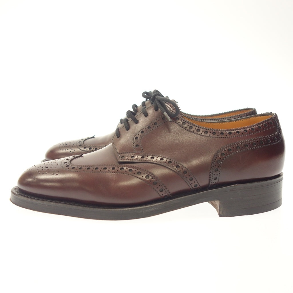 【JOHN LOBB】ジョンロブ ダービー フルブローグ カーフ バーガンディアンティーク UK5E 8695ラスト DARBY