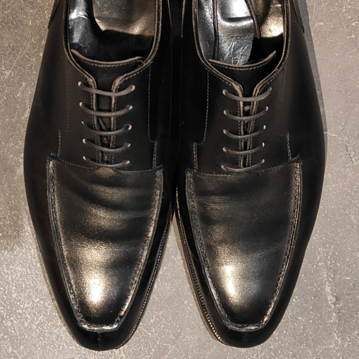 希少 極美品【CROCKETT&JONES】クロケット&ジョーンズ クラレンドン Uチップ カーフ ブラック サイズUK7E