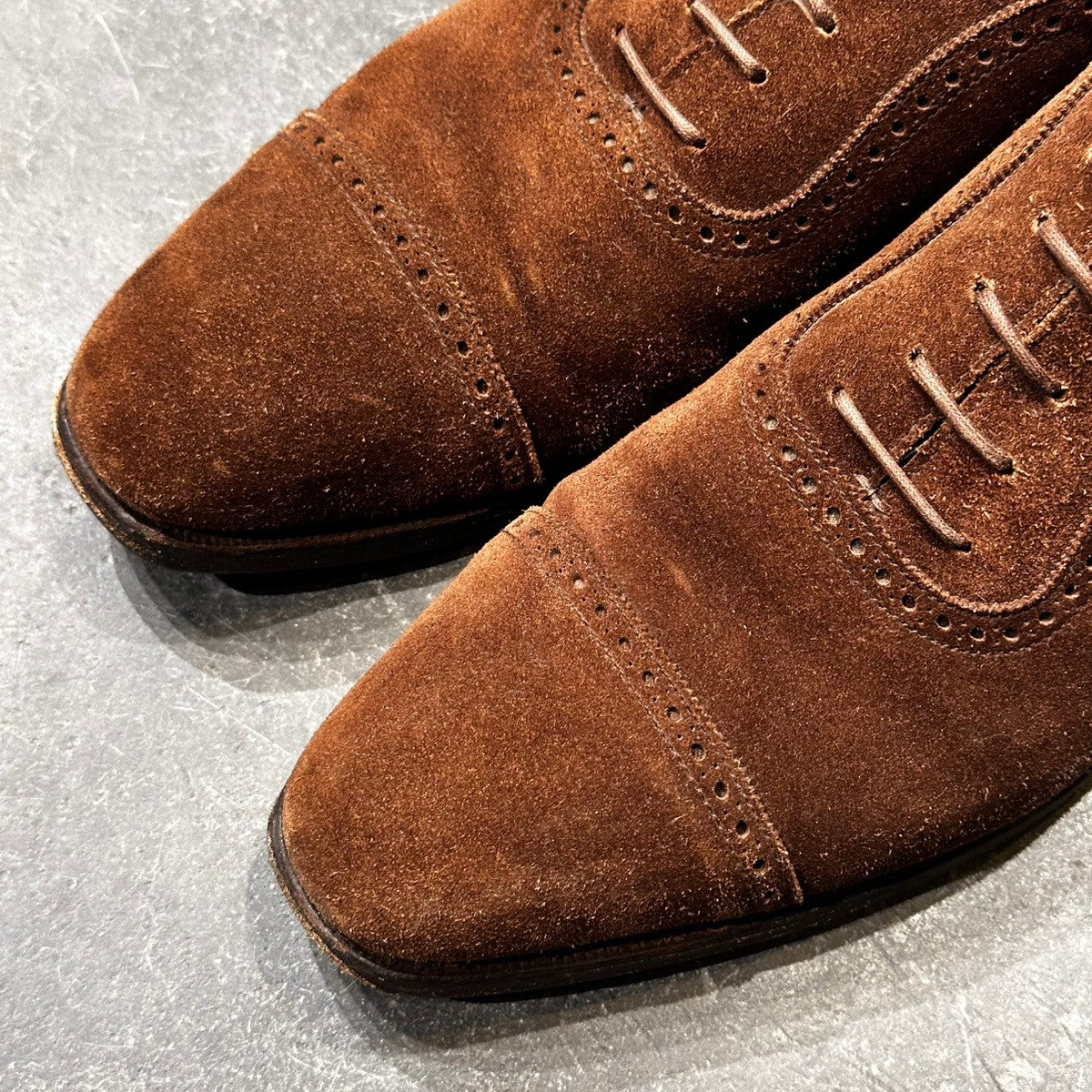 【Crockett&Jones】クロケット&ジョーンズ アルバニー アデレード スエード ブラウン サイズUK8D 395ラスト