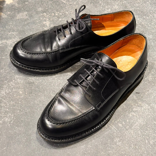 【JALAN SRIWIJAYA】ジャランスリワヤ 99030 Uチップ ダービー カーフ ブラック サイズUK7