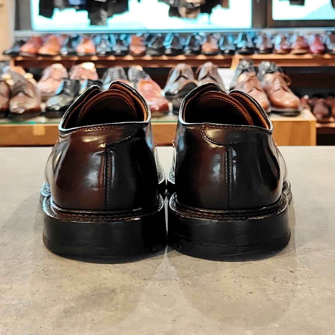 【ALDEN】オールデン 990 プレーントゥ コードバン ダークバーガンディ サイズ US6.5D バリーラスト 参考定価￥236,500-