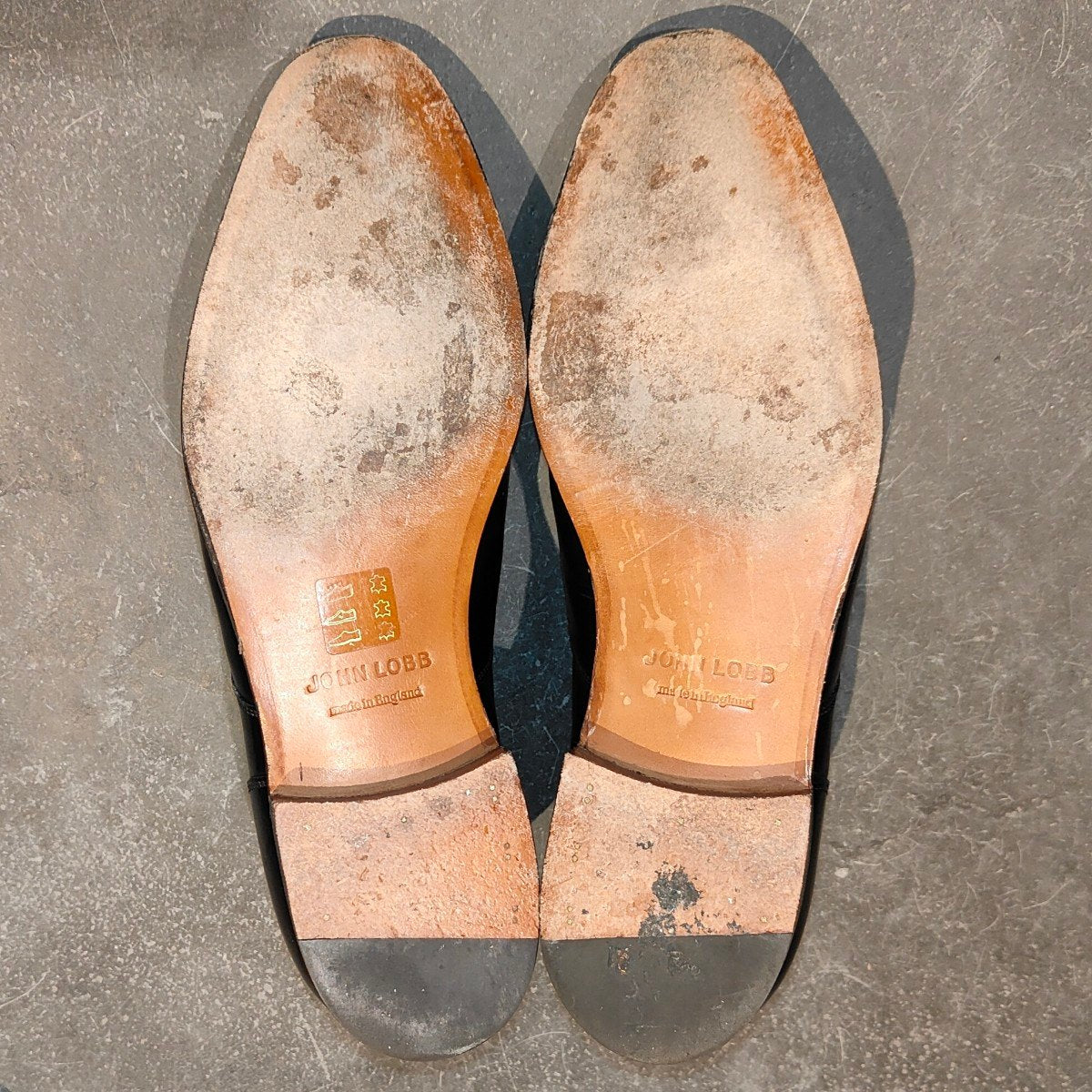 使用数回【JOHNLOBB】ジョンロブ トーントン  ブラック カーフ 7000ラスト サイズUK6.5E 7000ラスト