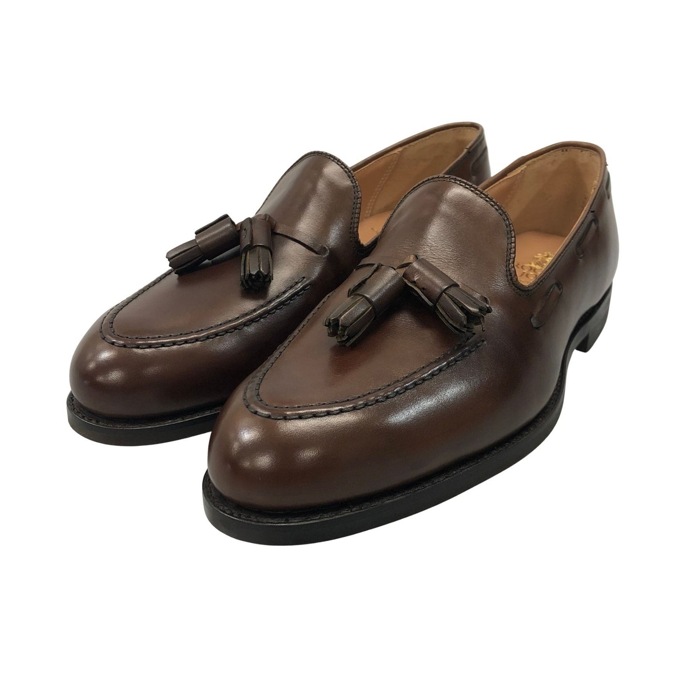 【CROCKETT&JONES】クロケット&ジョーンズ  ローファー カーフ ブラウン（茶系） サイズ 5E ラスト