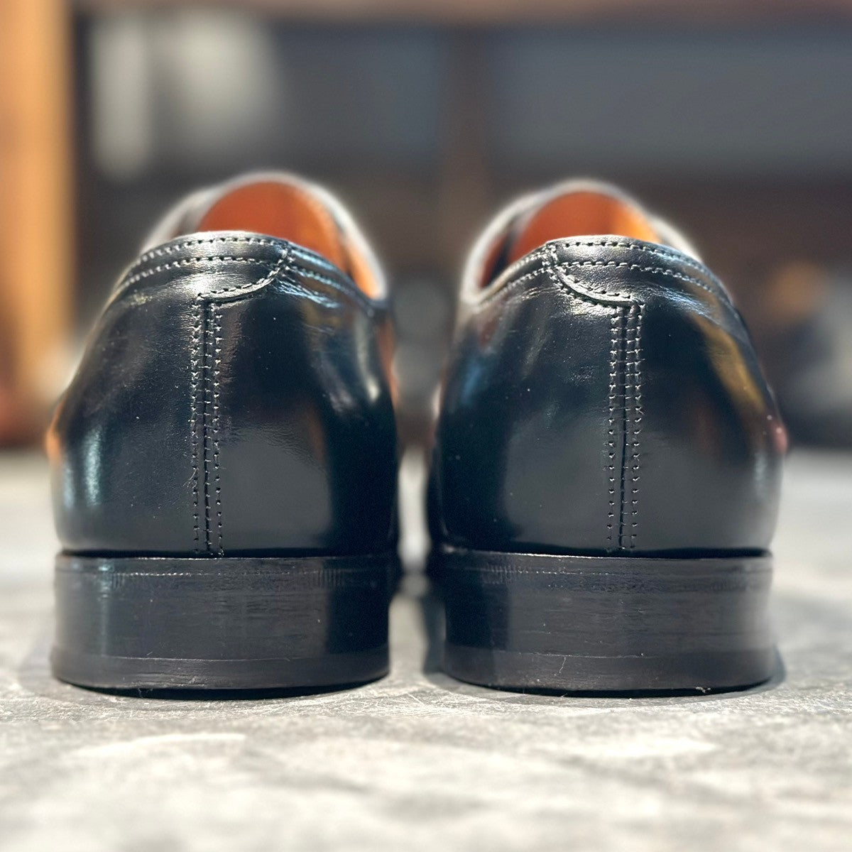 極美品【JOHNLOBB】ジョンロブ シティ2 ストレートチップ カーフ ブラック サイズUK6D 7000ラスト