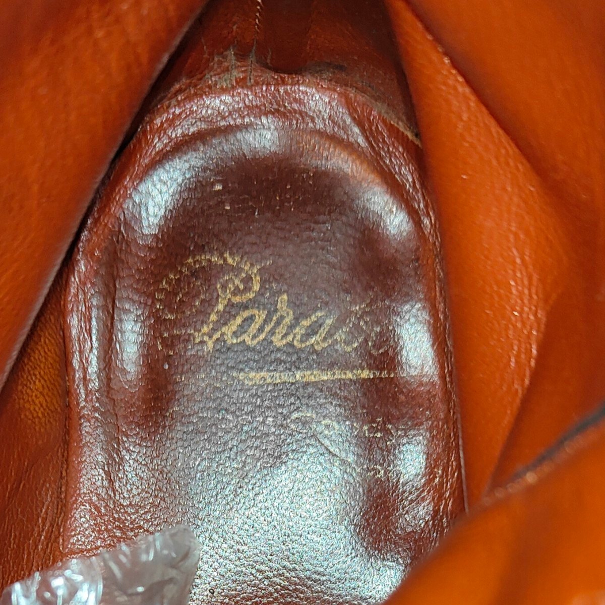 【PARABOOT】パラブーツ 9741 レースアップブーツ プレーントゥ カーフ ブラック サイズUK6