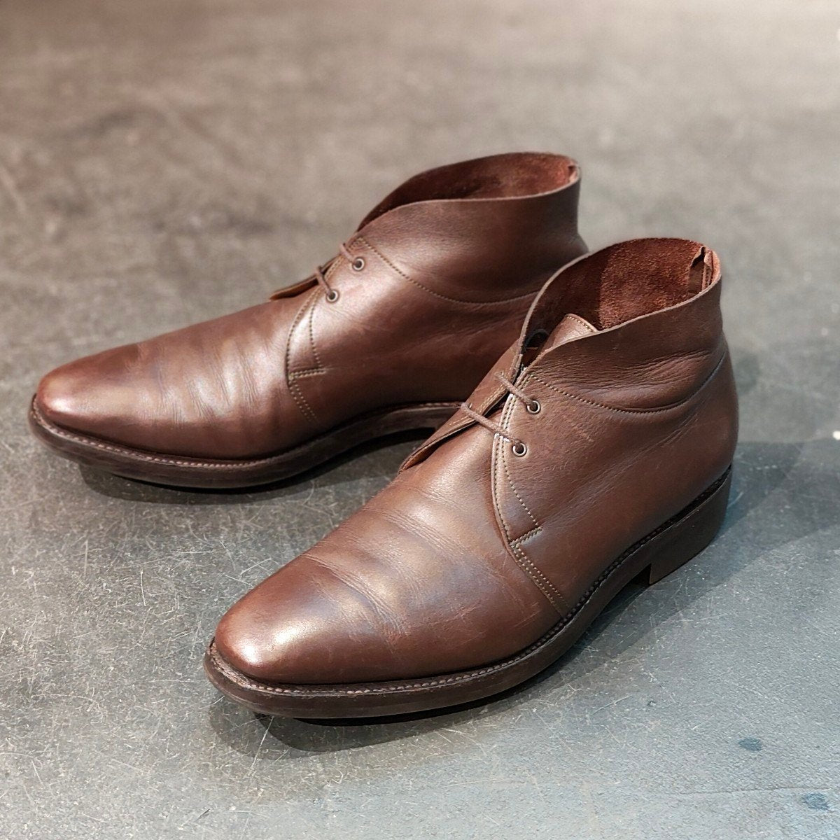 【JOHN LOBB】ジョンロブ ROMSEY チャッカブーツ カーフ ブラウン サイズ UK7E 8000ラスト