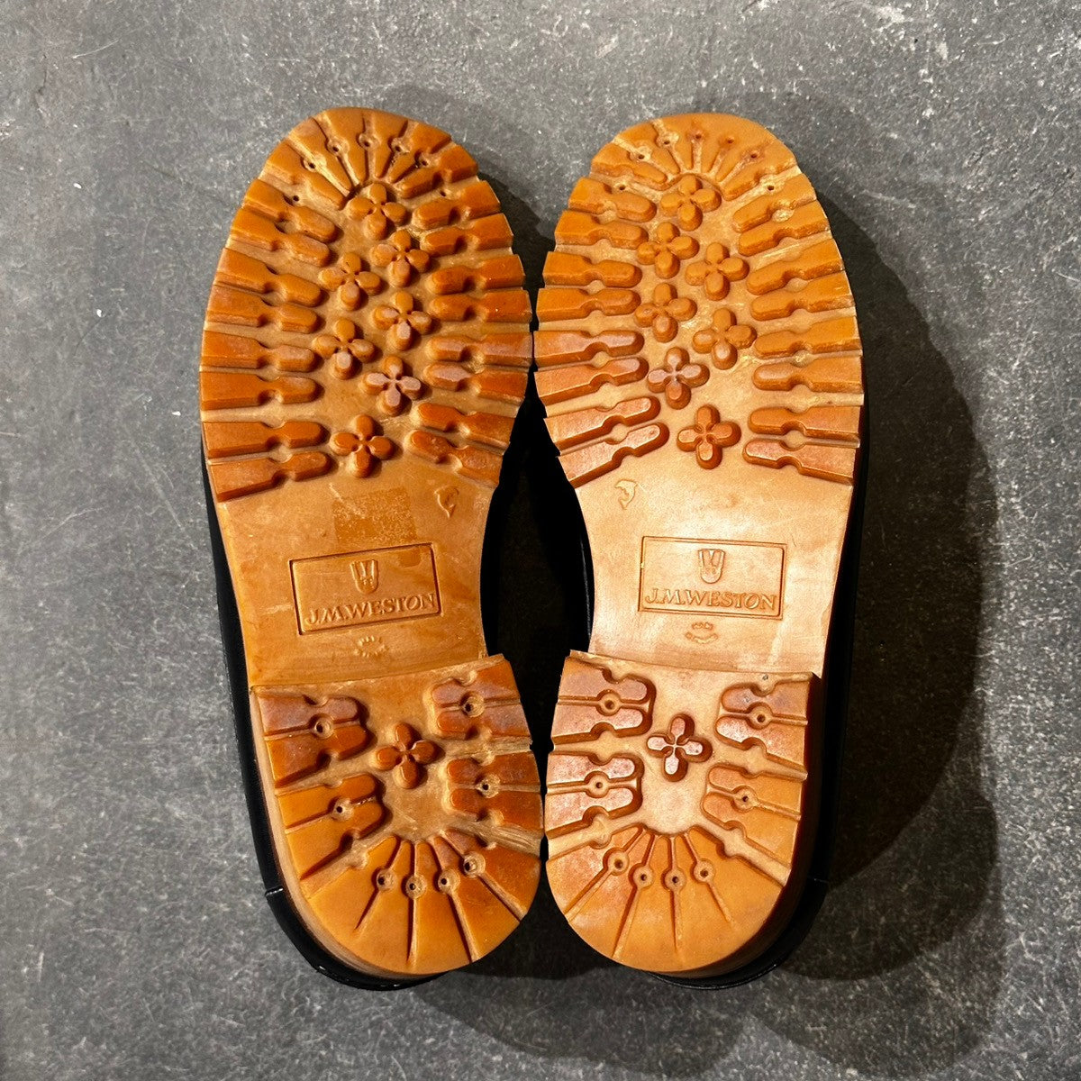 美品【J.M.WESTON】ジェイエムウエストン 690 ヨット  ネイビーホワイトコンビ サイズ UK5.5D 41ラスト