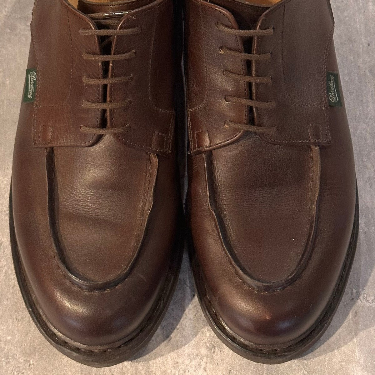 美品【Paraboot】パラブーツ シャンボ―ド Uチップ カーフ ブラウン サイズUK8.5