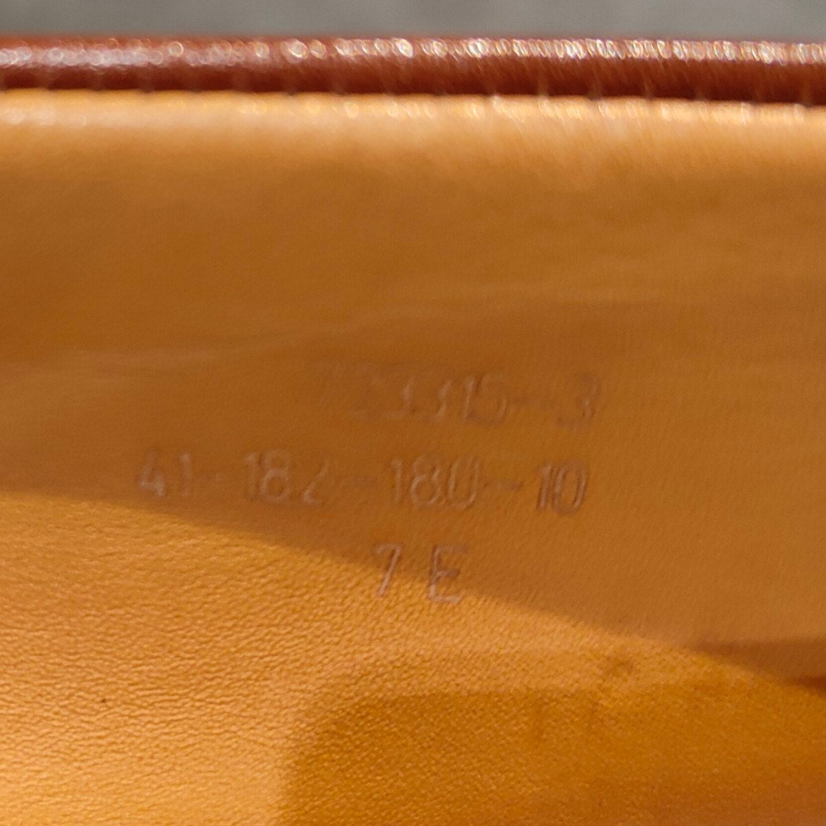 使用数回 【J.M.WESTON】ジェイエムウエストン 180 シグニチャーローファー ボックスカーフ タンブラウン サイズUK7E 41ラスト 参考定価￥165,000-