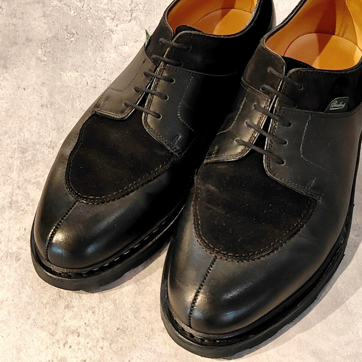 【Paraboot】パラブーツ アヴィニョン コンビ カーフ×スエード ブラック サイズUK7