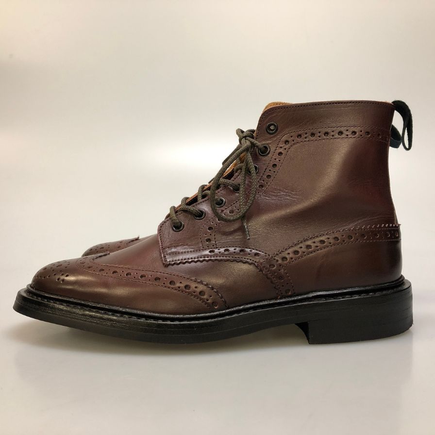 【Tricker's】トリッカーズ カントリーブーツ モールトン ウイングチップ 913439 M2508 ブラウン UK8.5
