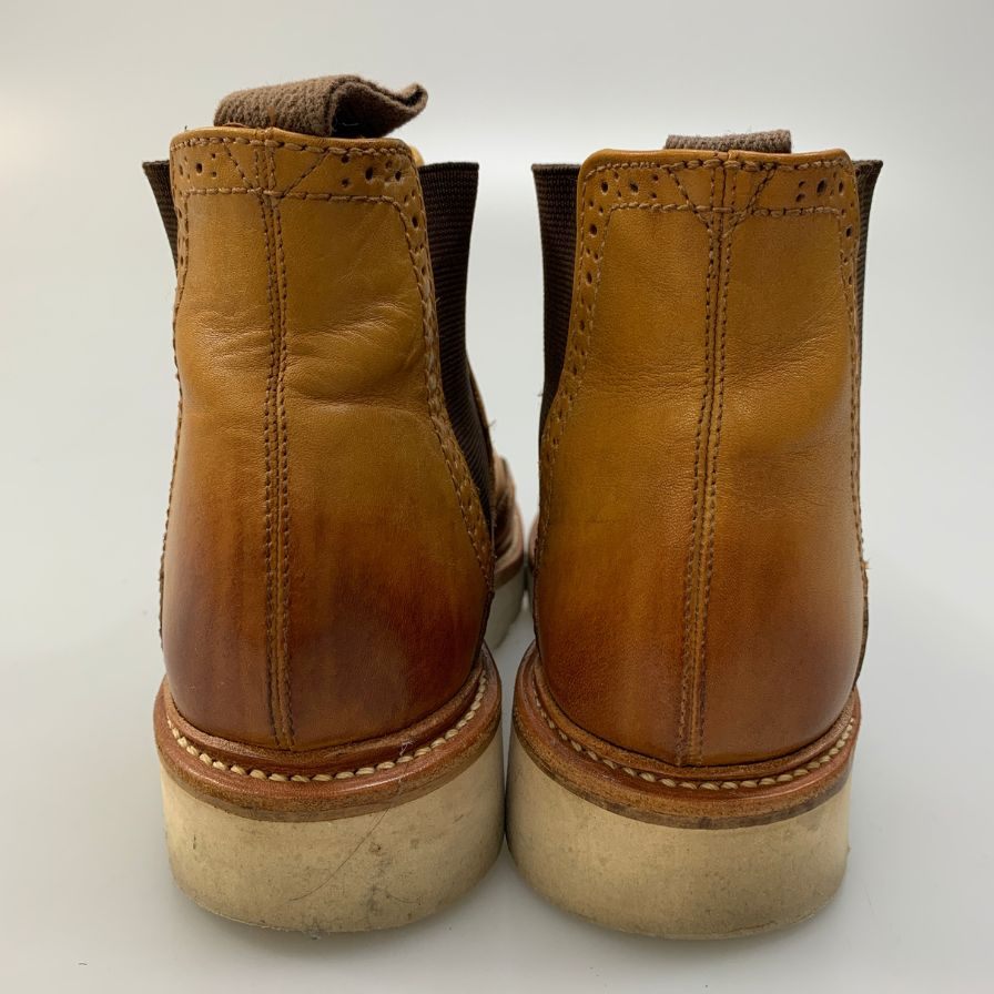 【GRENSON】グレンソン チェルシーブーツ サイドゴア ベージュ系 メンズ サイズ5