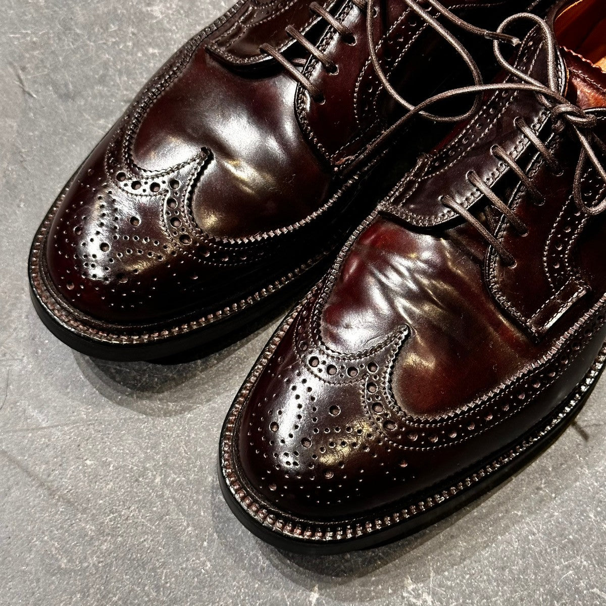 美品【ALDEN】オールデン 975 ユナイテッドアローズ別注 LWB コードバン ダークバーガンディ サイズUS6.5D バリーラスト