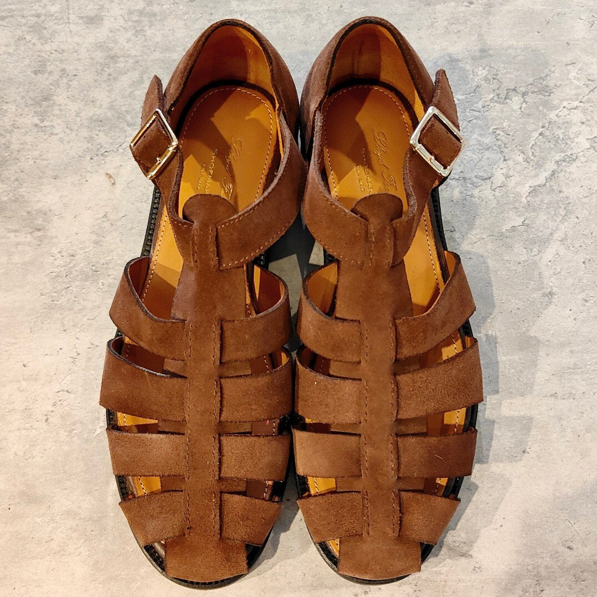 試着程度【Lloyd Footwear】ロイドフットウェア グルカサンダル スエード ブラウン サイズUK7.5
