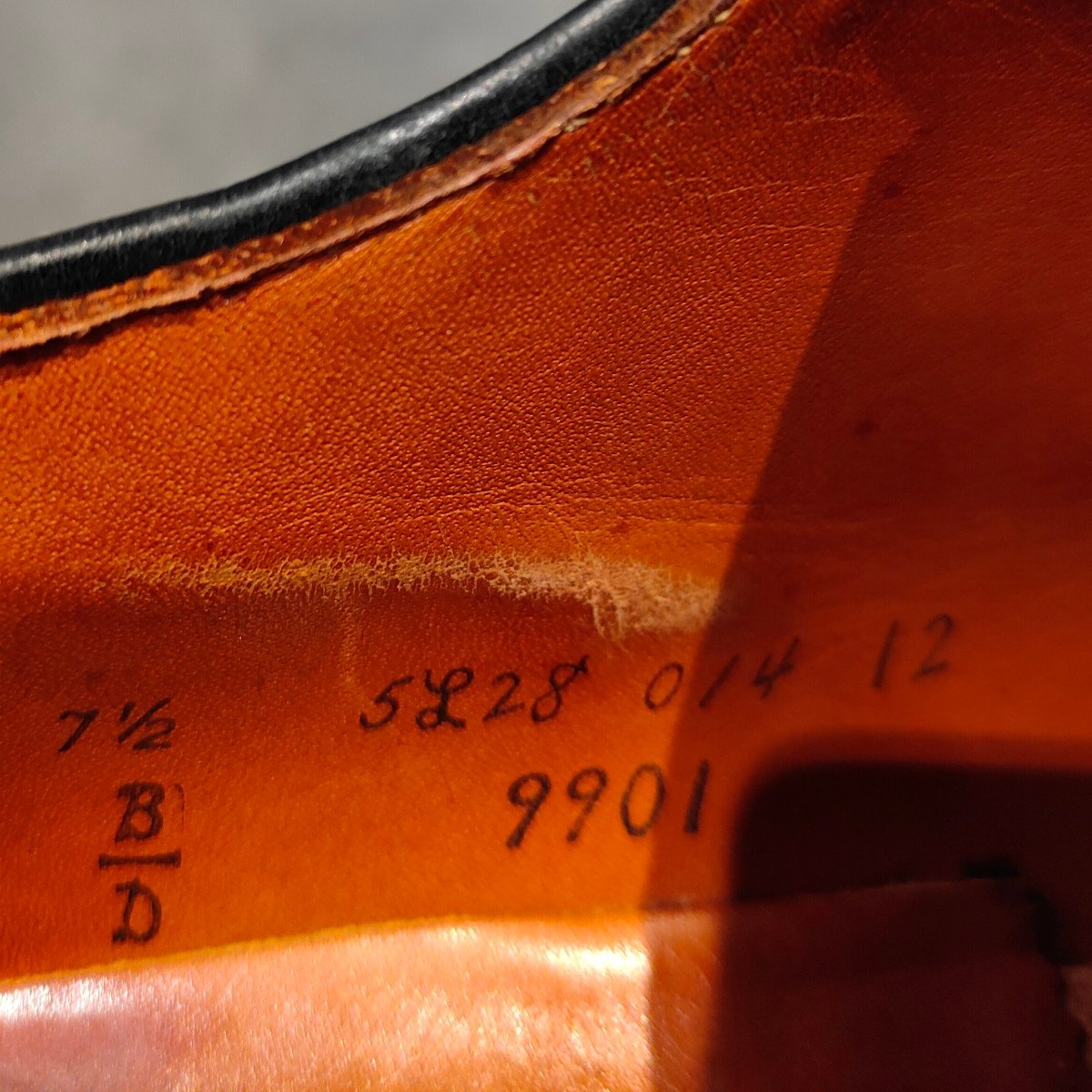 【ALDEN】オールデン 9901 プレーントゥ コードバン ブラック サイズ US7.5D バリーラスト 参考定価￥220,000-