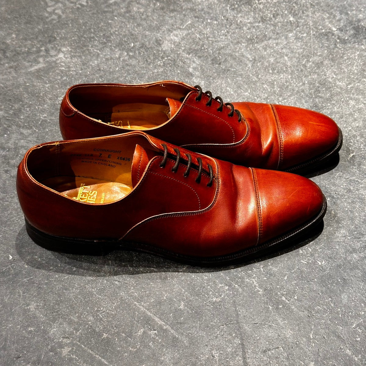 【CROCKETT&JONES】クロケット&ジョーンズ SUBS コノート ストレートチップ カーフ ブラウン サイズUK7E 379ラスト