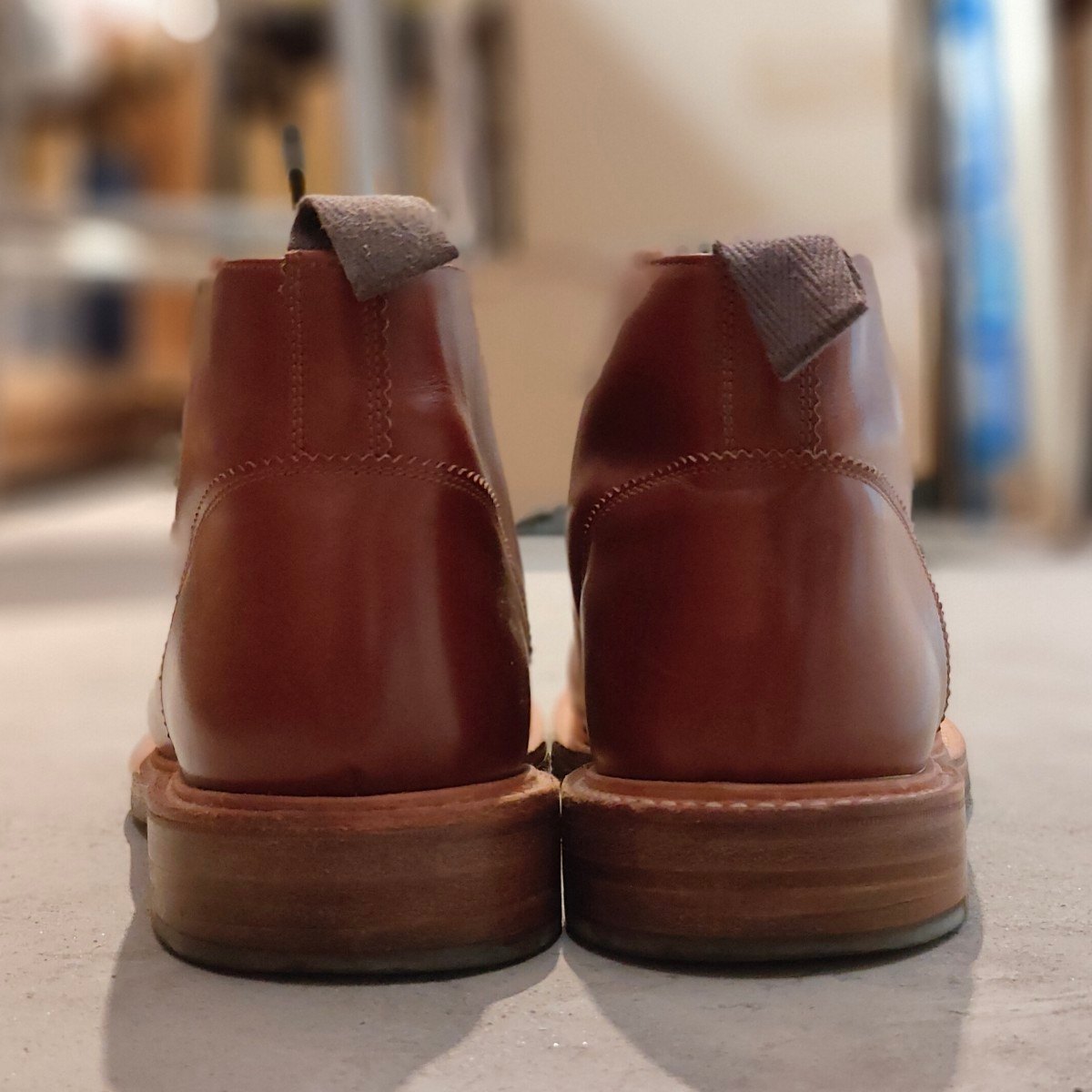 美品【Tricker's】トリッカーズ モンキーブーツ 6077 カーフ ブラウン サイズ UK9.5