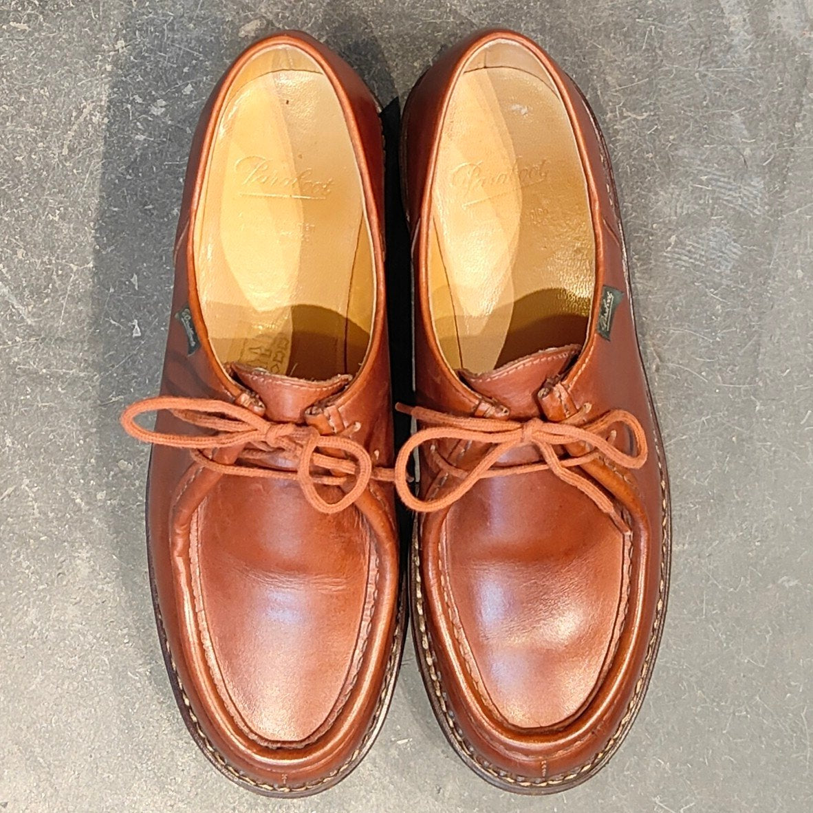 美品【Paraboot】パラブーツ ミカエル チロリアン リスレザー マロン サイズ41.5 参考定価￥94,600-