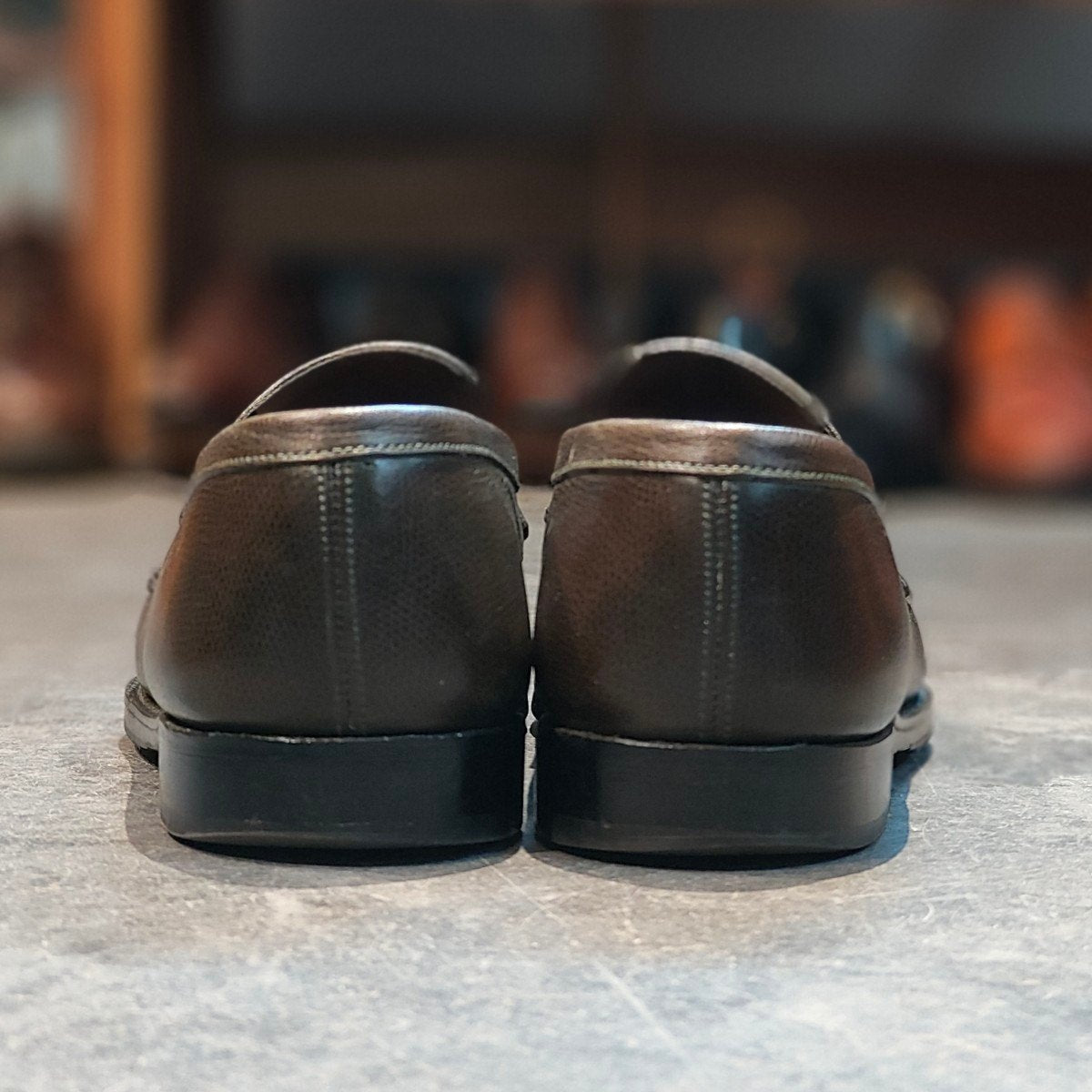 希少 美品【J.M.WESTON】ジェイエムウエストン 180 シグニチャーローファー 120周年記念限定ライン「カントリー・クラブ」コレクション 2011年モデルグレインレザー ブロンズグリーン サイズ U6.5C 41ラスト 現行参考定価￥156,200-