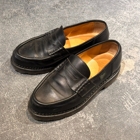 美品【PARABOOT】パラブーツ ランス ローファー リスレザー ブラック サイズUK6