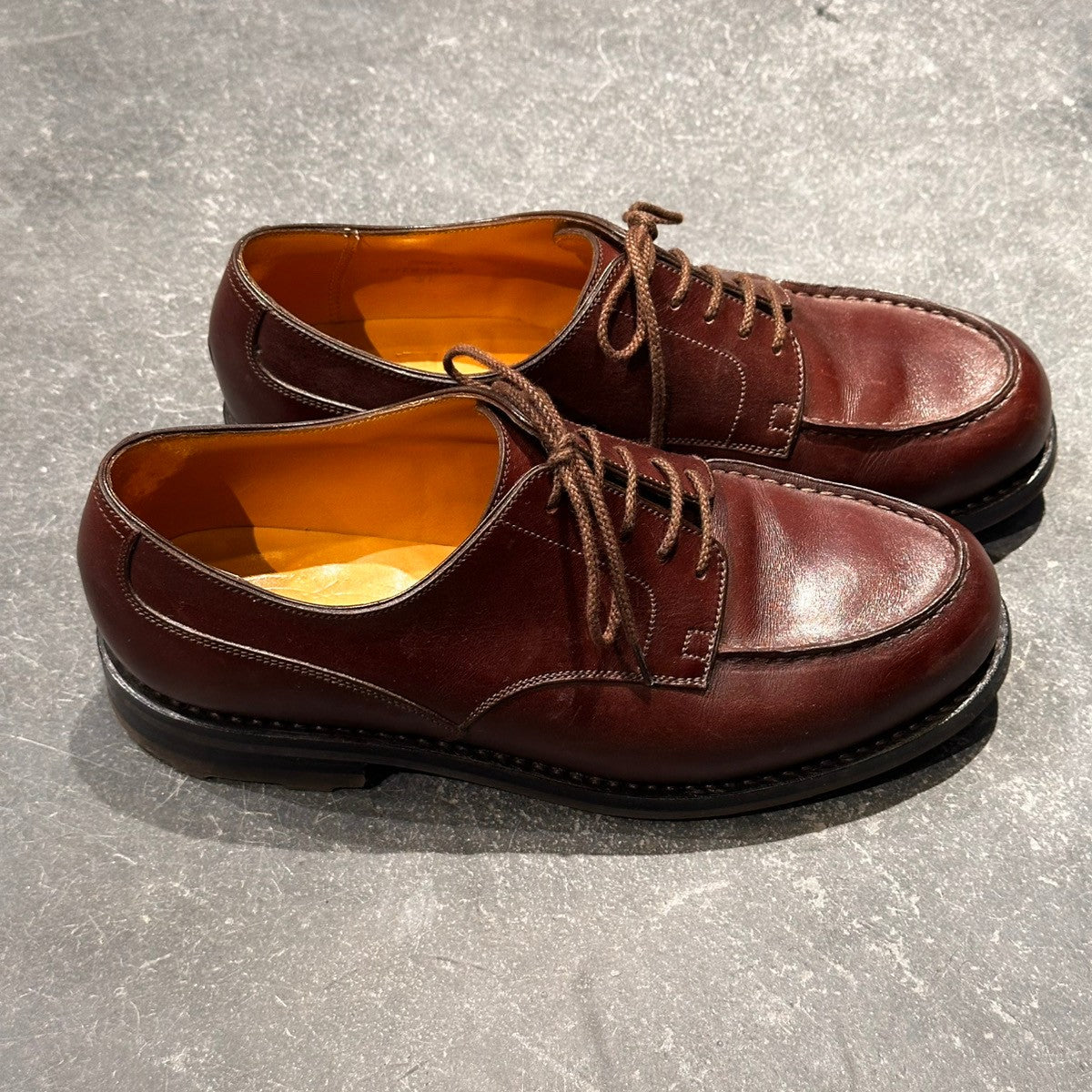 美品【J.M. WESTON】ジェイエムウエストン ゴルフ 641 Uチップ カーフ ブラウン サイズ5.5E 31ラスト