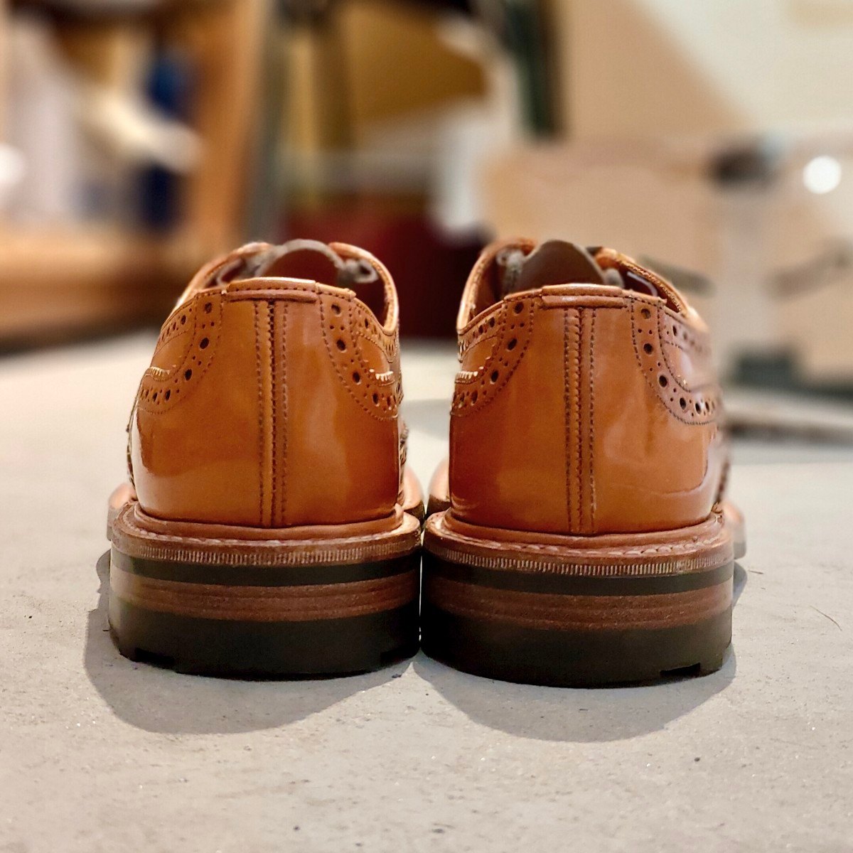 美品【Tricker's】トリッカーズ バートン M5633 エイコンアンティーク サイズ UK7.5 参考定価￥132,000-