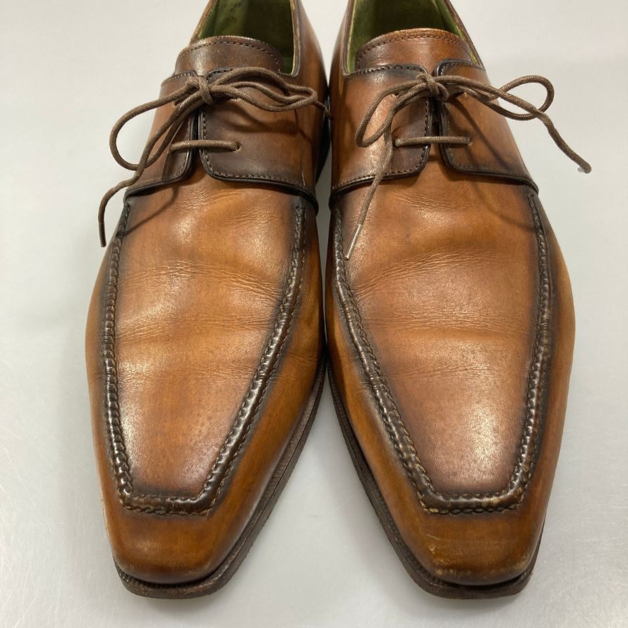 【BERLUTI】ベルルッティ レザーシューズ スクエアトゥ メンズ サイズ6相当 ブラウン系