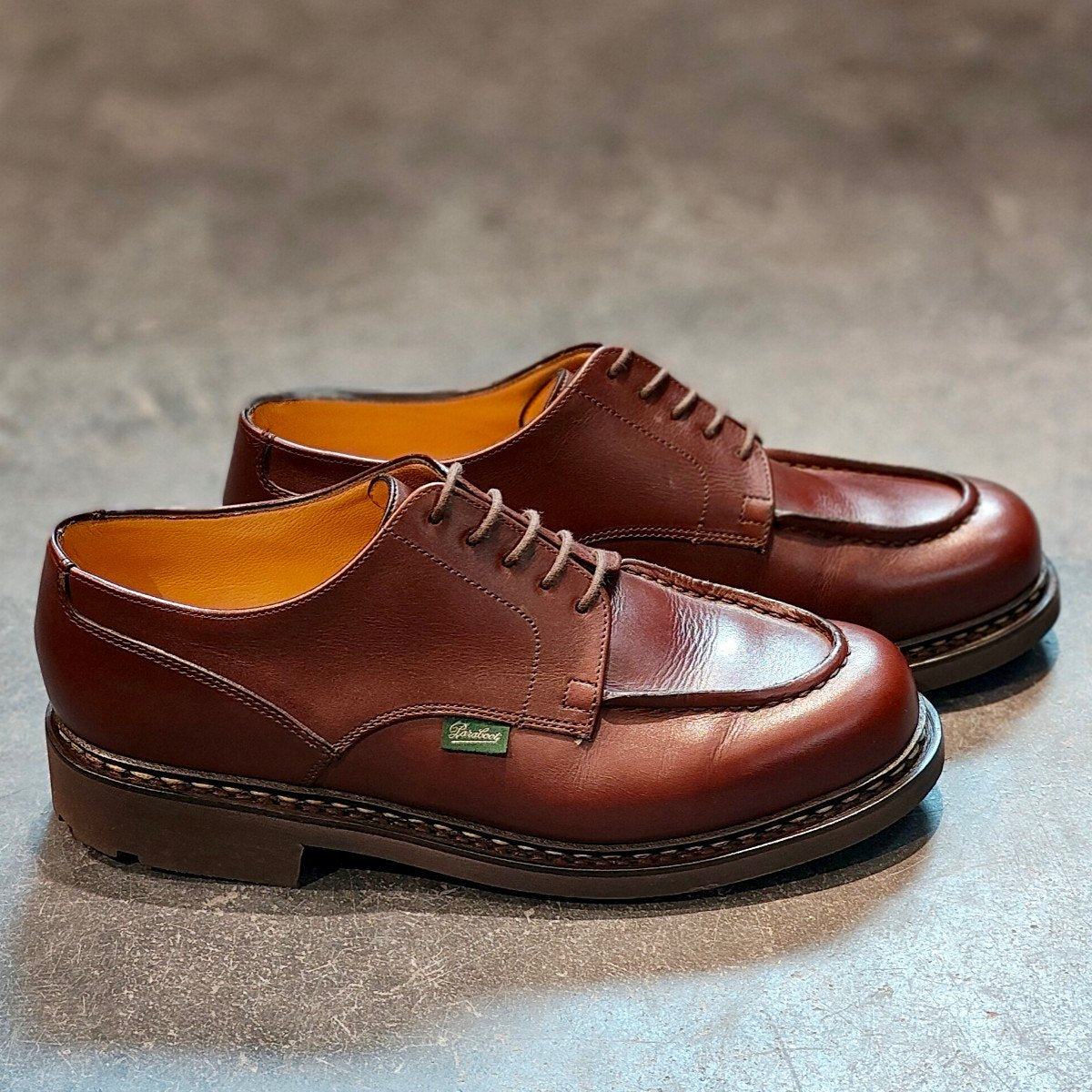 使用数回【Paraboot】パラブーツ シャンボード Uチップ リスレザー カフェ サイズ UK8.5 定価￥96,800-