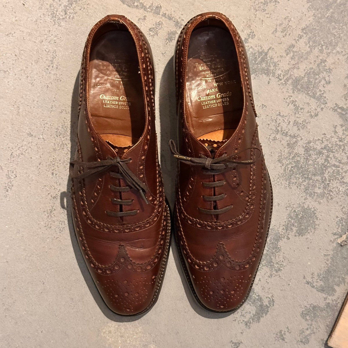 希少【Church's】チャーチ チェットウインド 3都市 カーフ ブラウン サイズUK75F 73ラスト